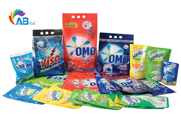 Bao bì túi nước giặt in ống đồng